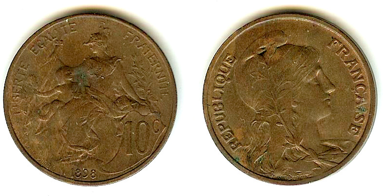 10 centimes Daniel-Dupuis 1898 SUP+